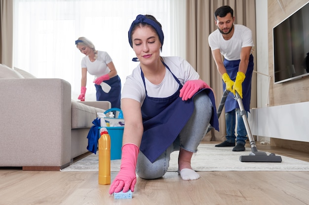 4 BHK deep cleaning in Gurgaon — furnished living room after professional cleaning