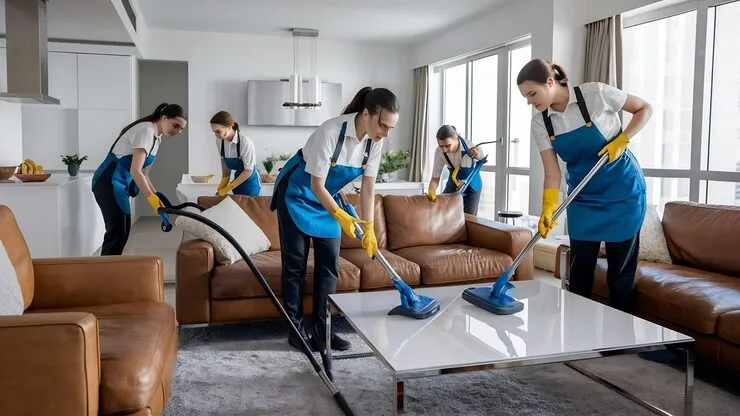 5 BHK villa deep cleaning in Gurgaon — premium furnished home cleaned room by room